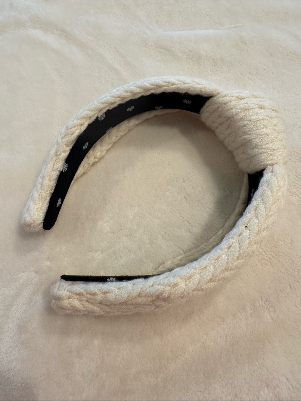 Lele Sadoughi cable-knit head band